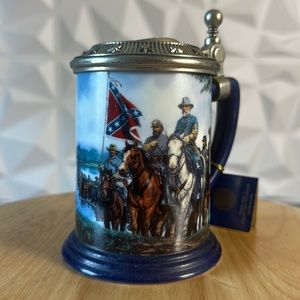Official Robert E. Lee Civil War Collector Tankard w/ Certificate of Authenticty